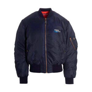 Martine Rose Reversible Bomber Jacket in Navy/Orange